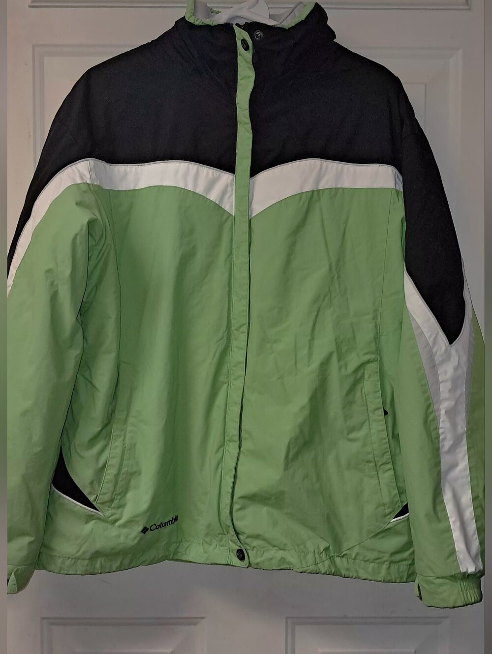 Columbia 3-N-1 Interchange Woman,s XL Full Zip Waterproof Ski Jacket. Multi